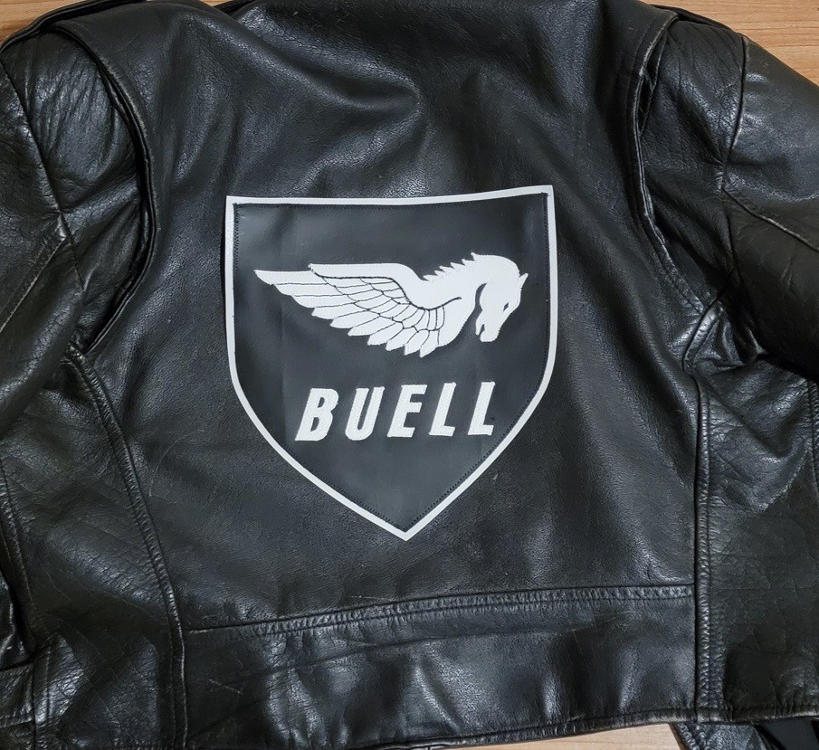 Buell Motorcycles logo back patch. Sew on type. NICE NEW