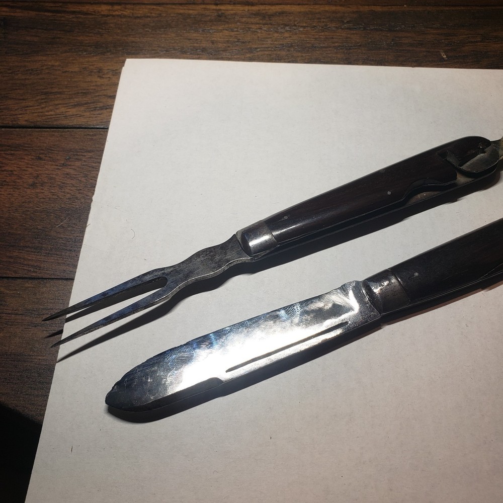 Original Civil War Knife Fork Spoon Folding Combination Set