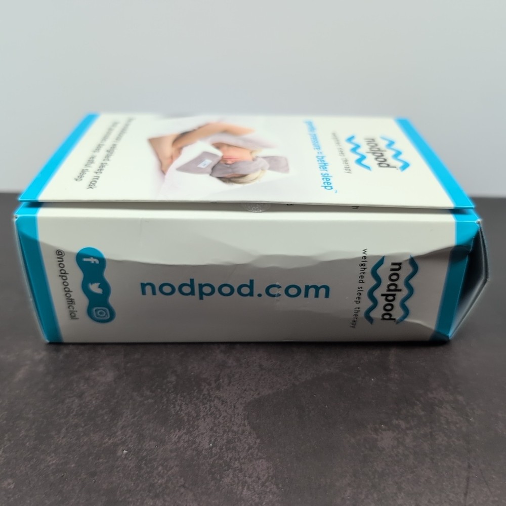 Nodpod Weighted Mask Blush Pink Sensory Light Blocking for Sleeping