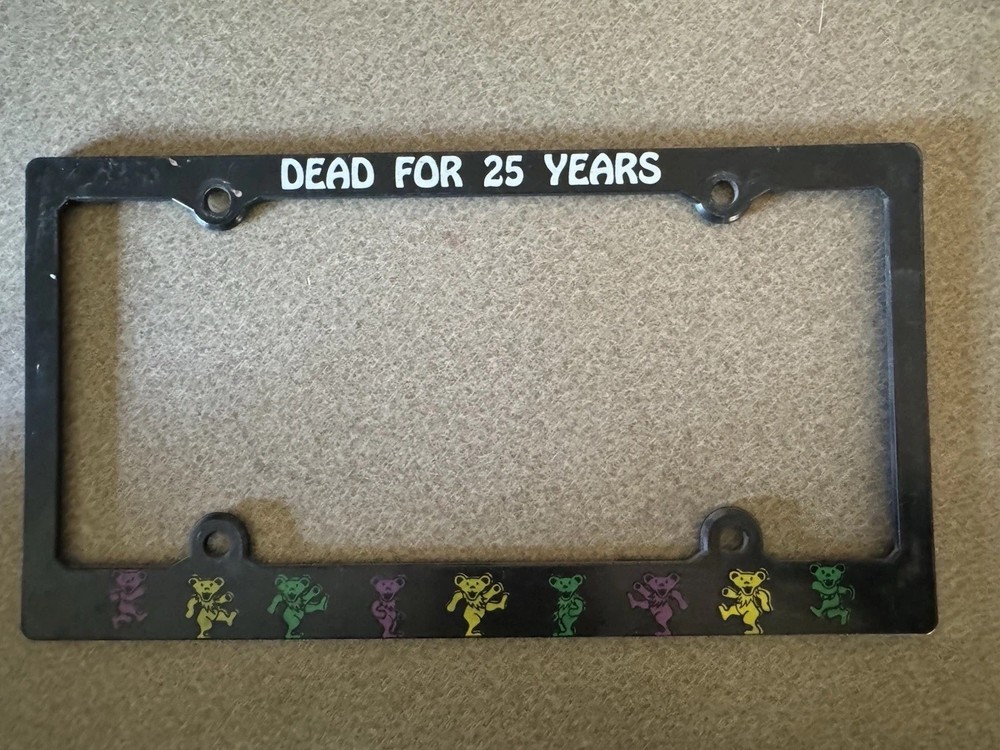 Grateful Dead license Plate Frame ‘Dead For 25 Years’