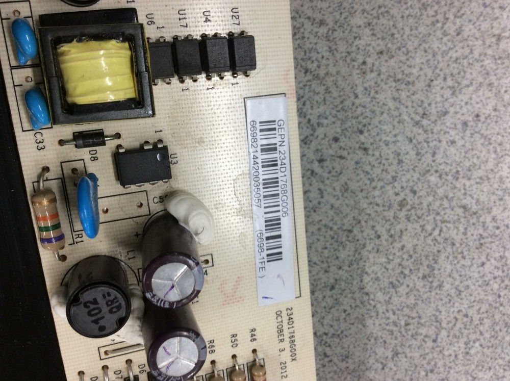 Control Board Assembly part# 234d1768g006