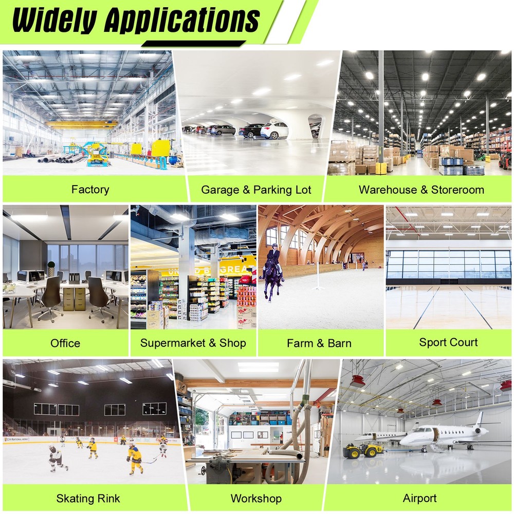 150 Watts LED Linear High Bay Light Warehouse Workshop Lighting 5000K Daylight
