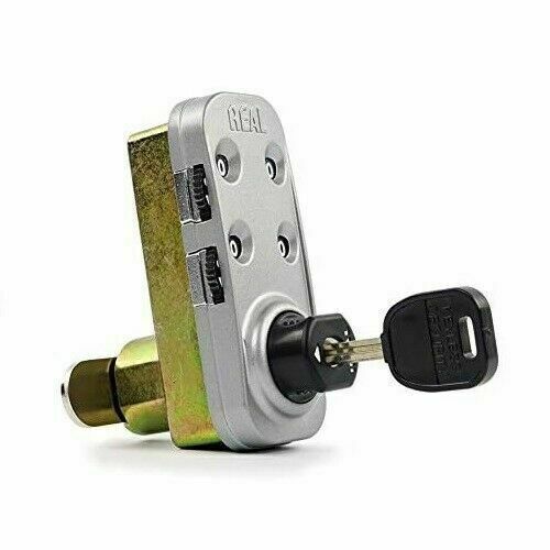 Combination Lock for Locker with Override key (silver)