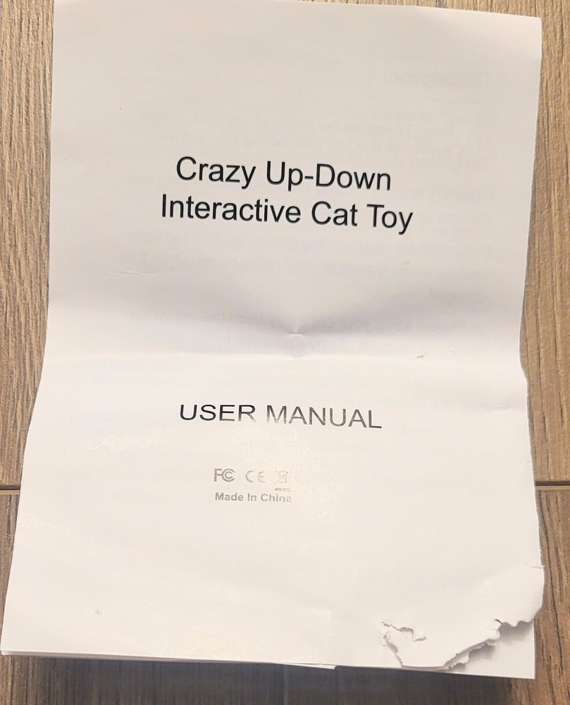 Crazy Up-down Interactive Cat Toy With USB charging Cable👈SDP 👈