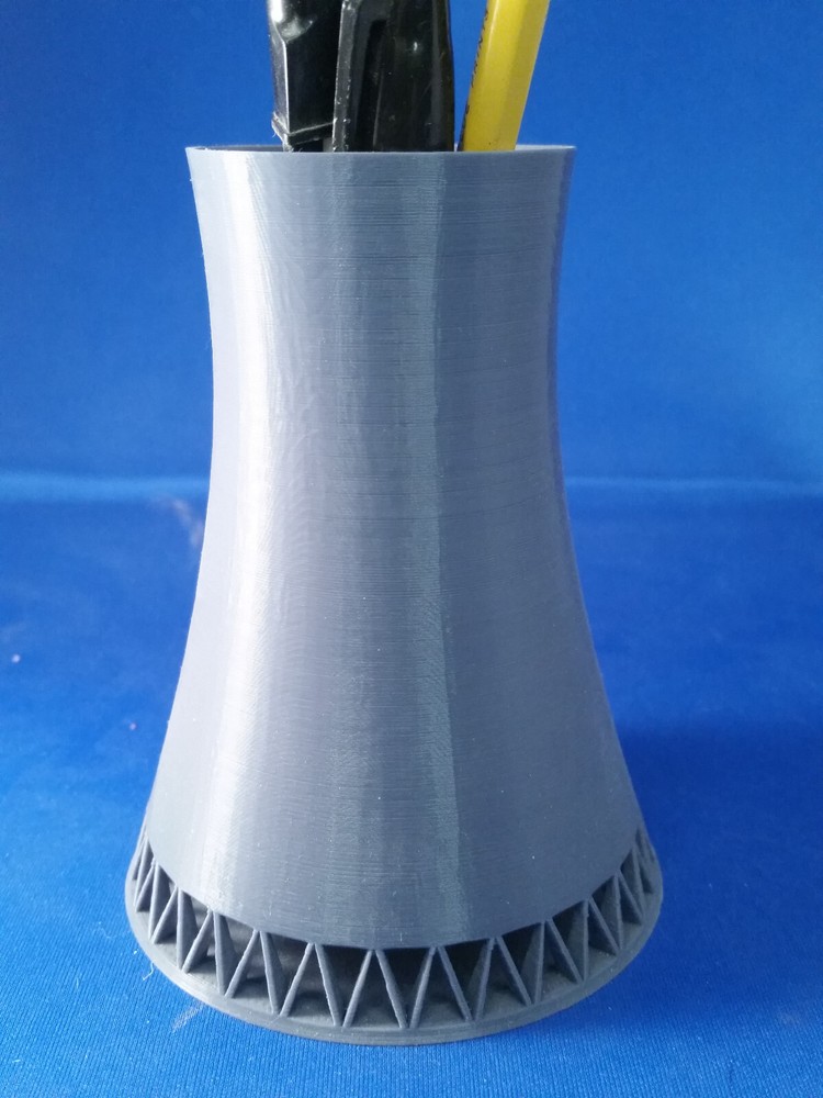 Hyperboloid Cooling Tower Pencil Cup