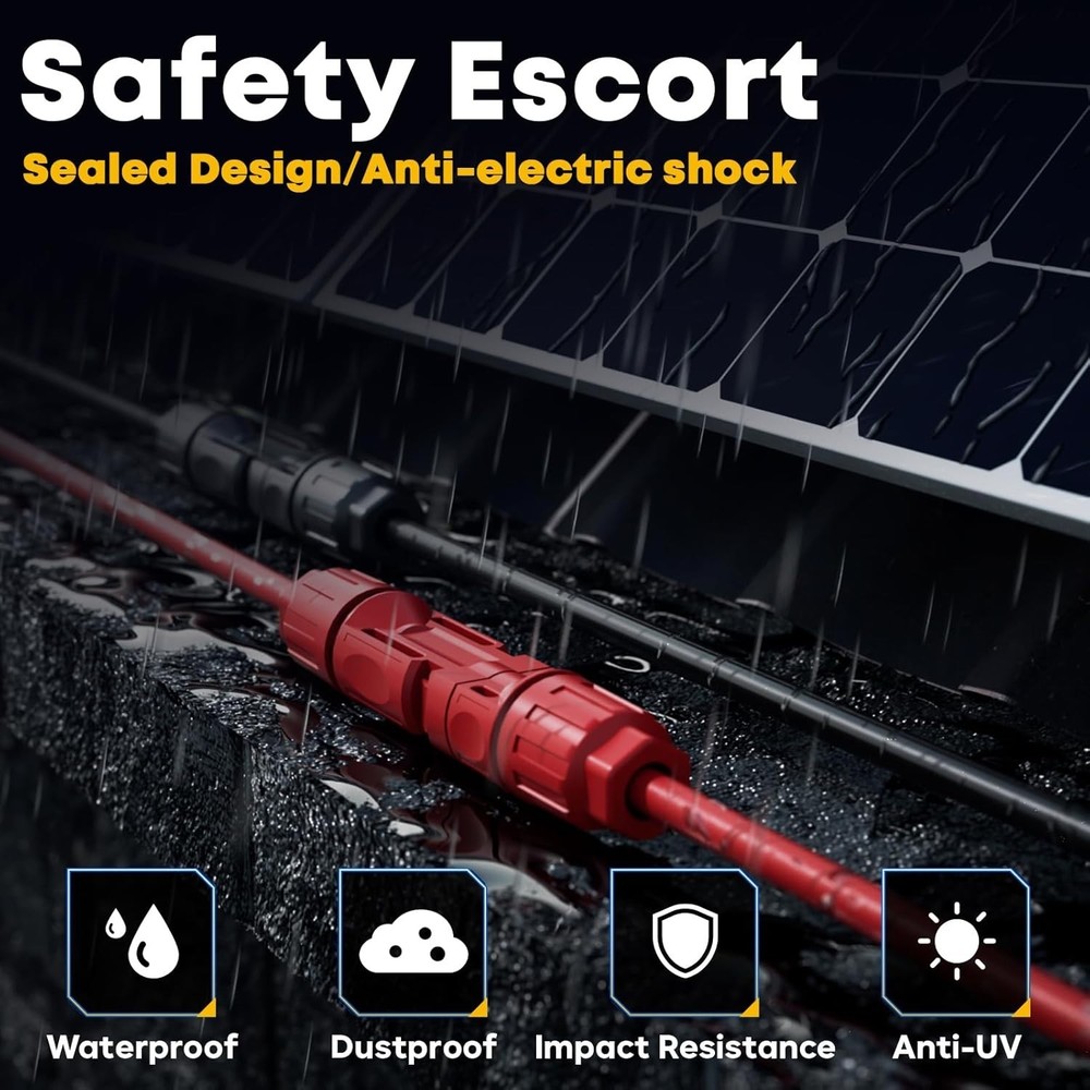 Solar Connector Crimping Tool Kit For 14-10 AWG Solar Panel Cable Assembly Tools