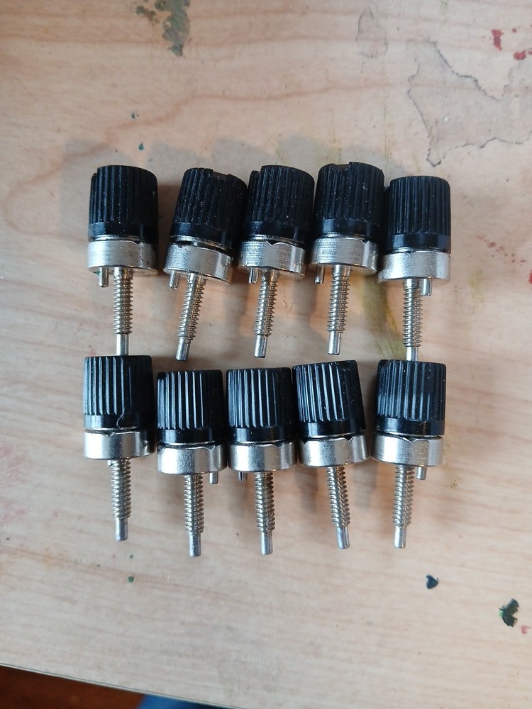 10  Vintage  Audio Speaker Binding Posts Terminals