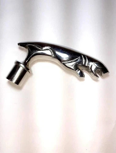 Solid Style Solid Brass Jaguar Head Handle ONLY For Walking Stick Walking Canes