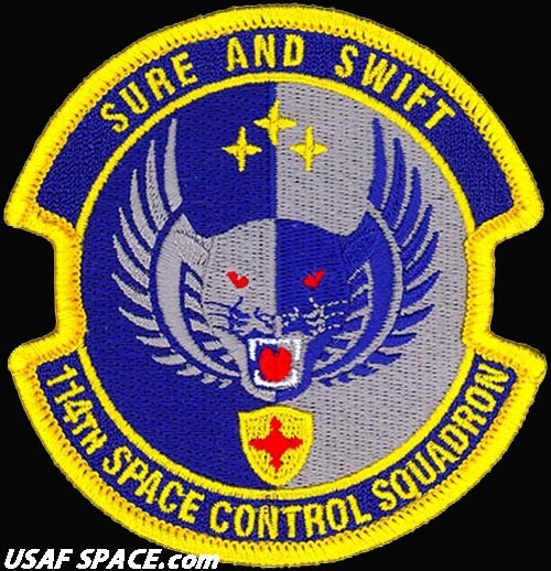 USAF 114TH SPACE CONTROL SQUADRON - Patrick, AFB -ORIGINAL AIR FORCE VEL PATCH