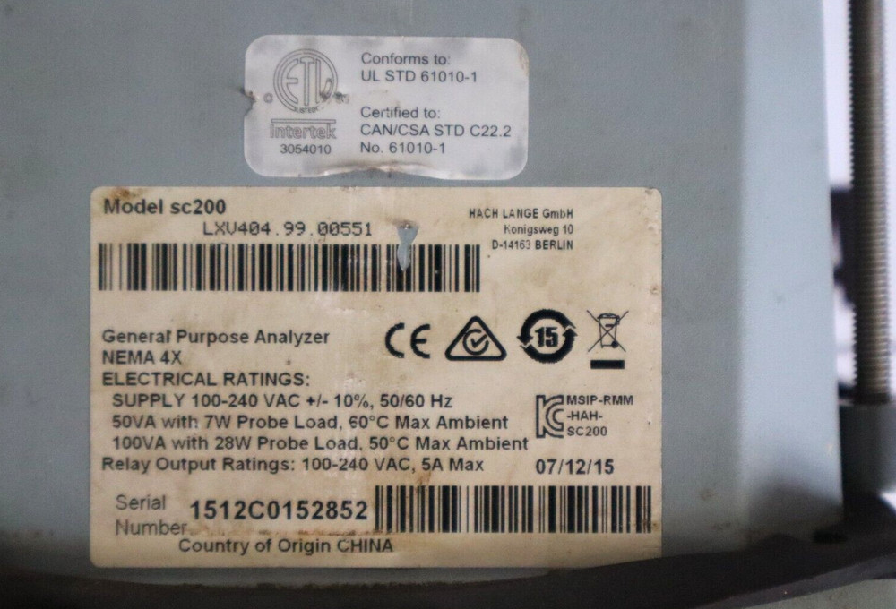 Hach Sc200 Controller