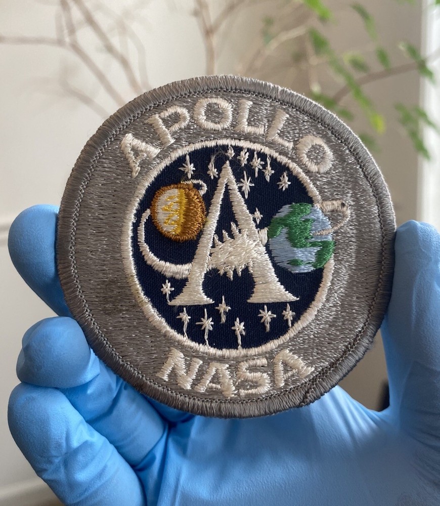 NASA Apollo Space Program Iron On Sew On Patch Vintage