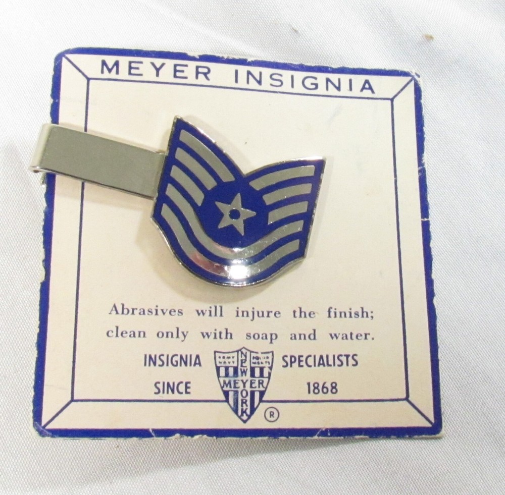 NOS Meyer Military USAF Technical Sergeant TSgt E6 Tie Bar Rank 2A1