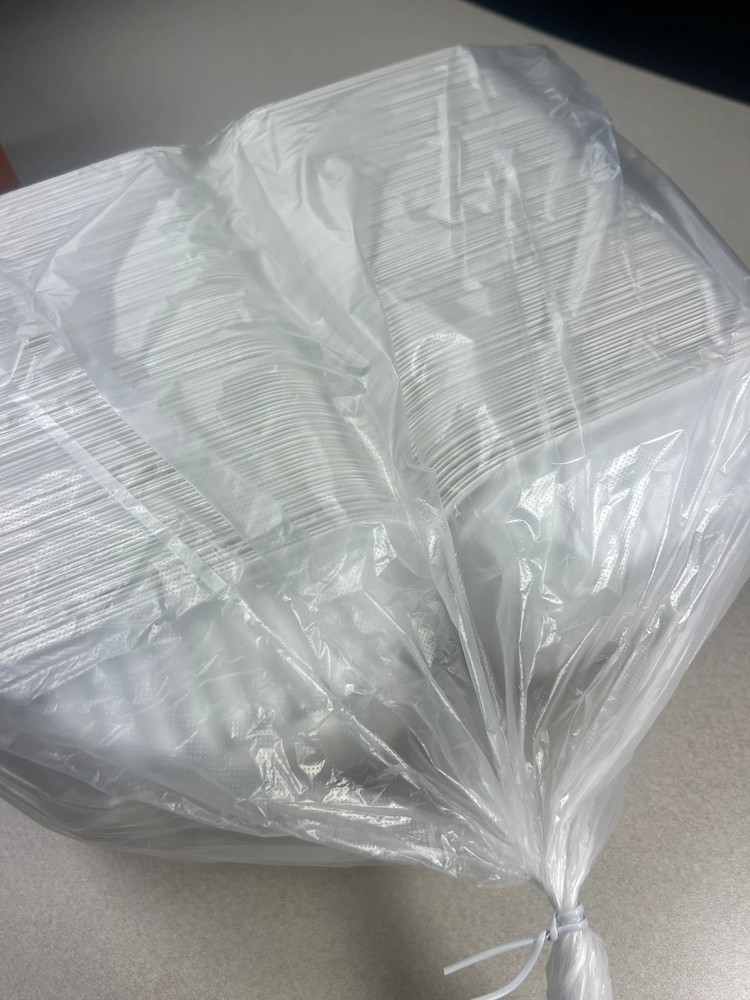 ProTakeOut, [5" x 4.5"] White, 1-Comp, 250 Pack Hinged Take-Out Containers