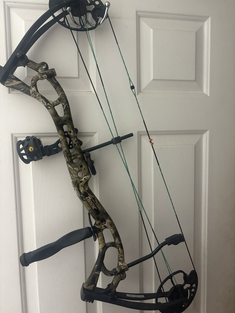 Bear Salute New GAS Bow String On It Trophy Ridge Sight And Stabilizer.