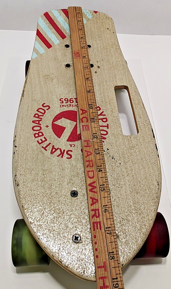 1999 KRYPTONICS 19" Stubby Cruiser Skateboard Board w/ Handle
