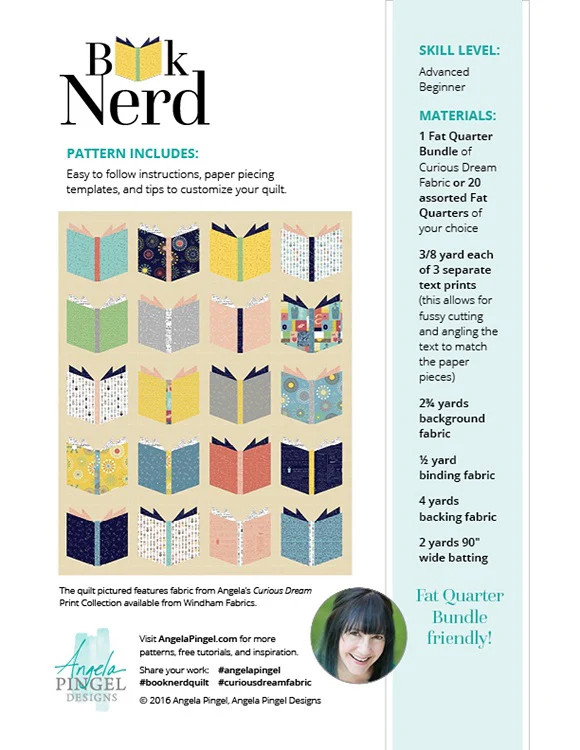 Angela Pingel Designs: Book Nerd Quilt Pattern