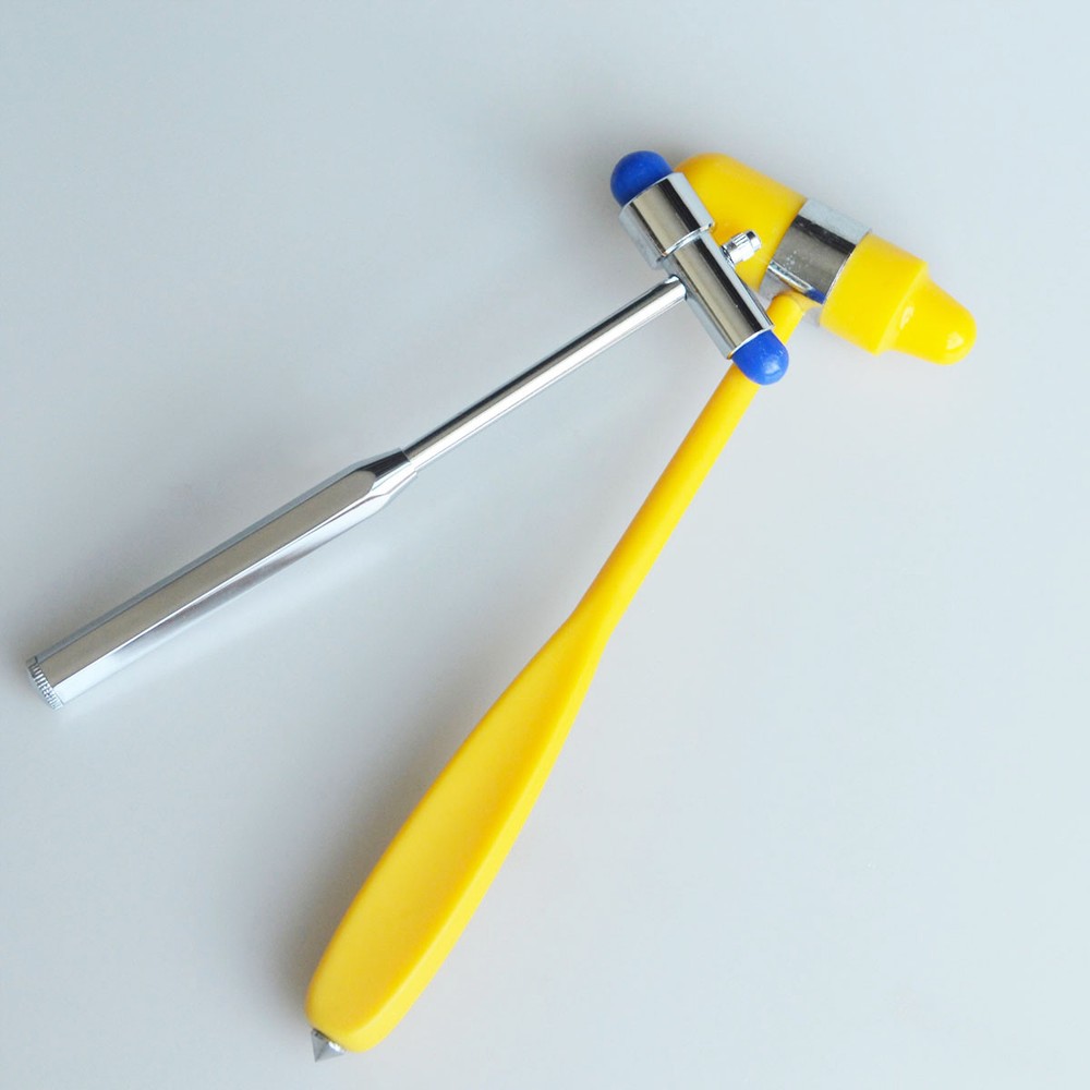 2 Colors Multifunction Reflex Hammer Solid Stainless Steel Tendon Examine Hammer