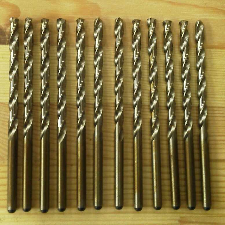 12 USA Made HSS 5/32 drill bits