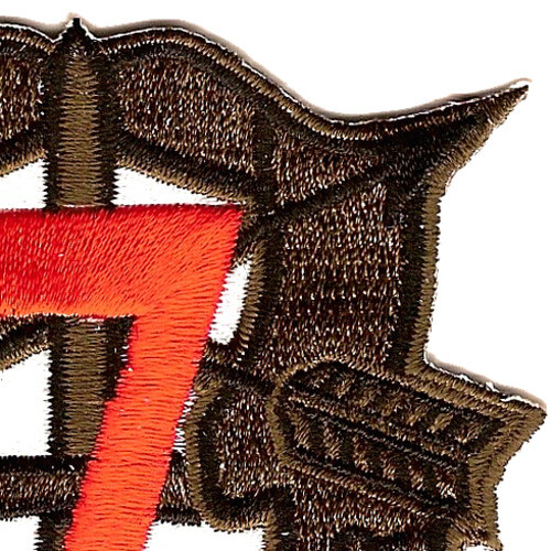 7th Special Forces Group Crest OD Green Red 7 Patch