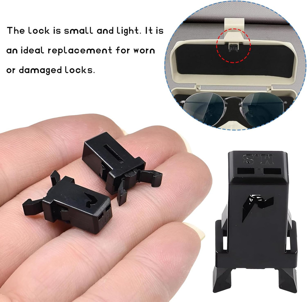 2 PCS Car Sunglasses Holder Catch Latch, Trash Can Lock Self Locking Switch Repl
