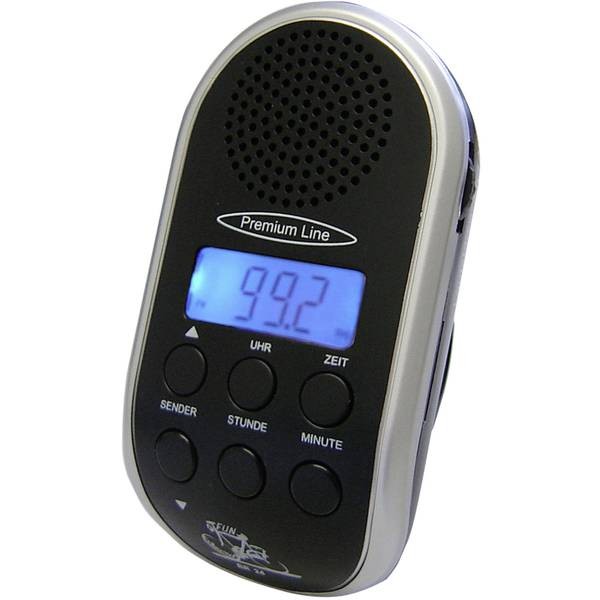 Security Plus 224 BR 24 Bicycle Radio Black, Silver