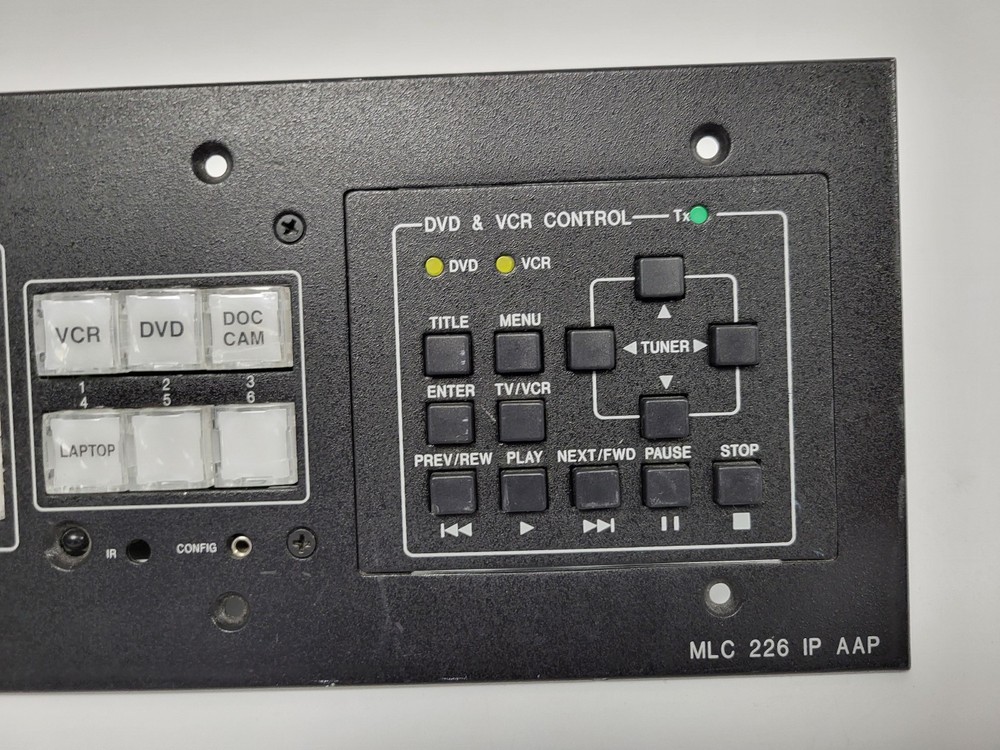 Extron MLC 226 IP MediaLink Controller Panel with DVD & VCR Controls