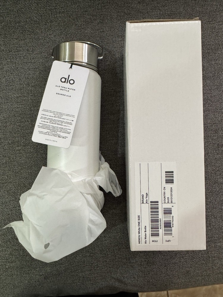 Alo White Water Bottle NWT