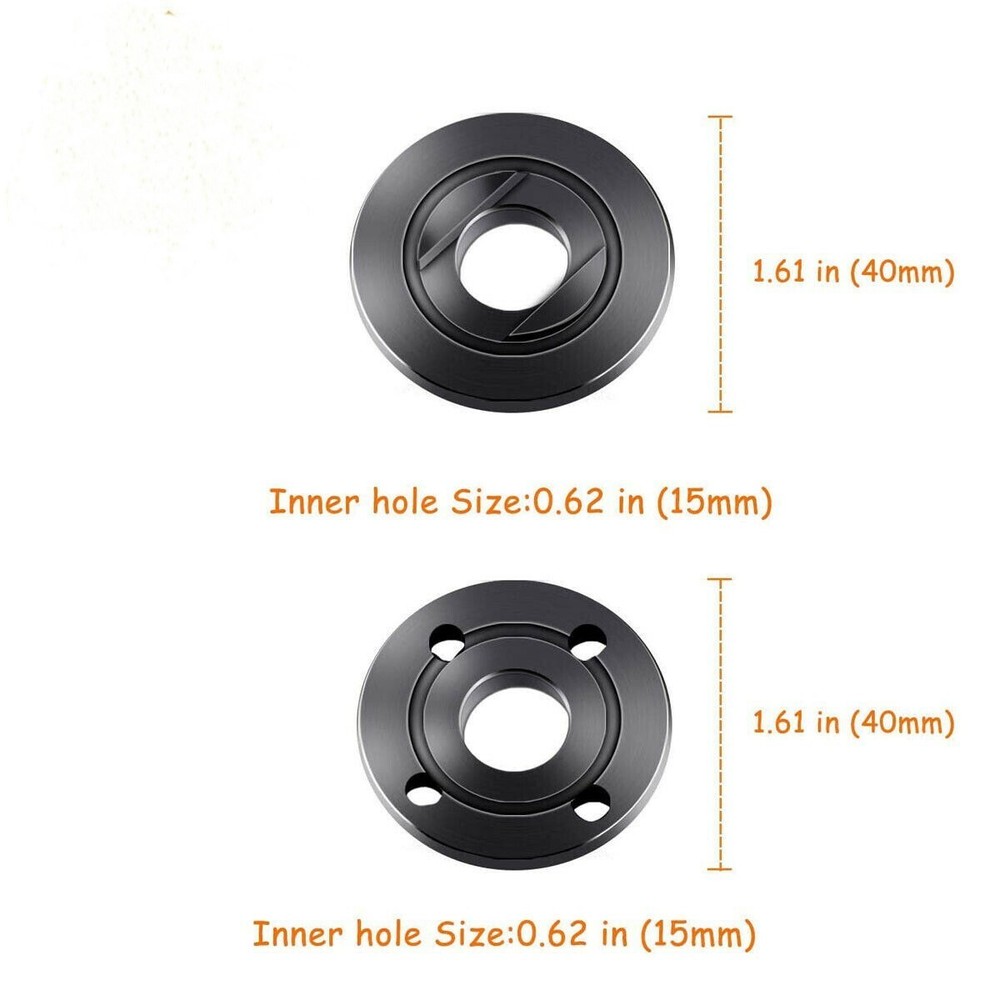 2-10PCS Black 5/8-11 Angle Grinder Flange Nut Inner Outer Lock Nut Set