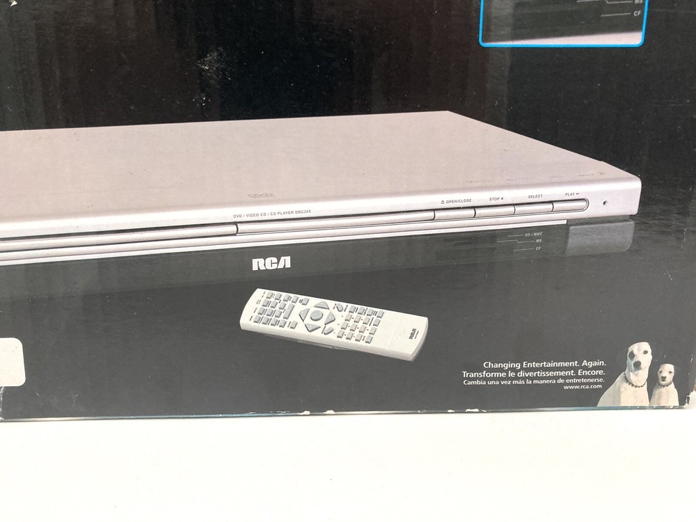 RCA dvd player DRC245N new Progressive Scan Card Reader