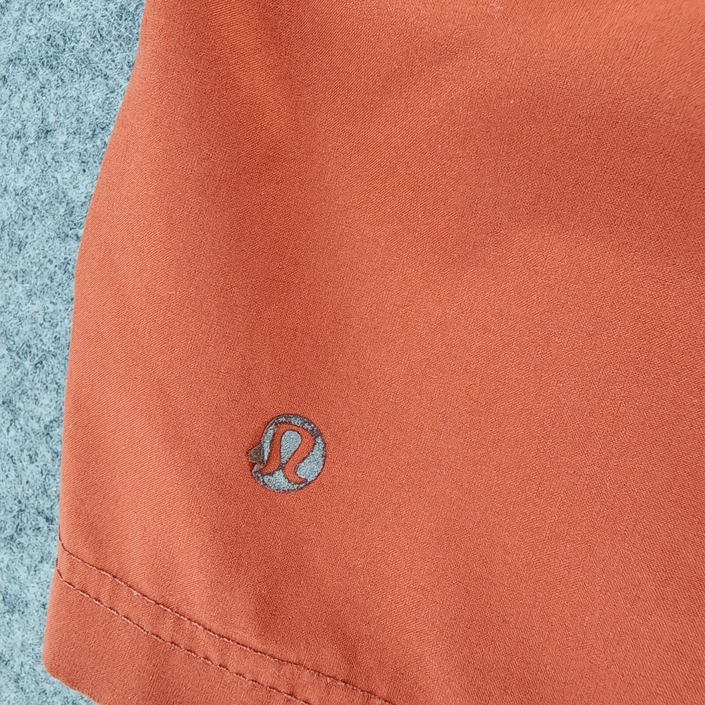 Lululemon Shorts Mens Medium Orange Drawstring Activewear