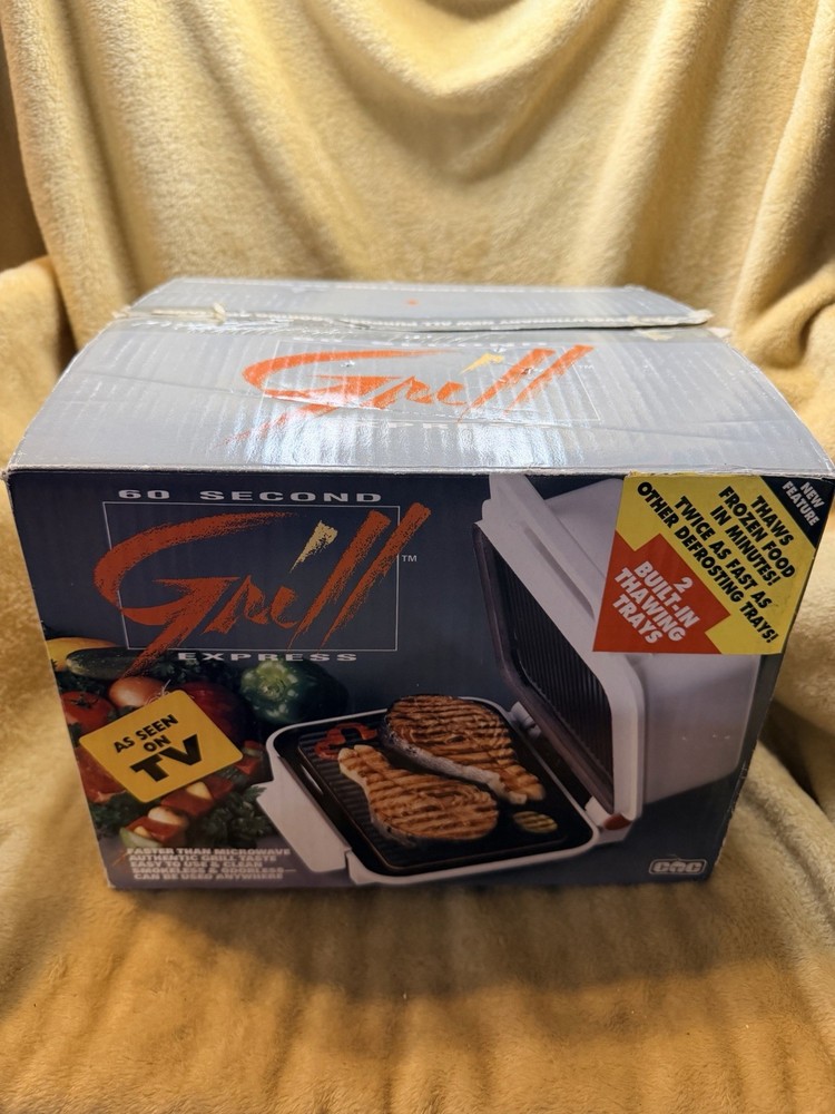 Vintage 60 Second Grill Express 1992 Creative Technologies With box And Extras