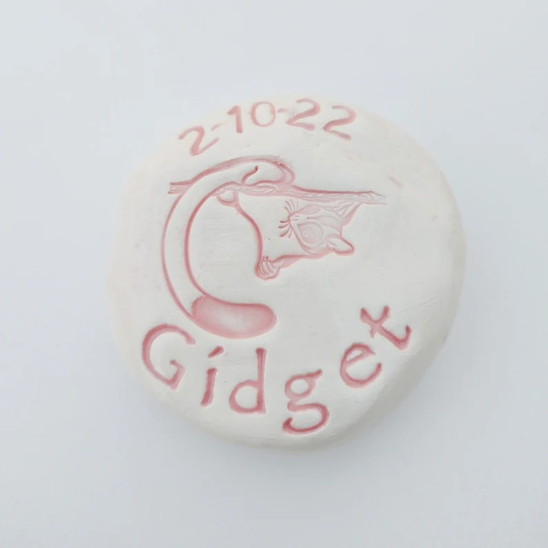 Sugar Glider Memorial Stone Personalized 2.5 to 3.5"