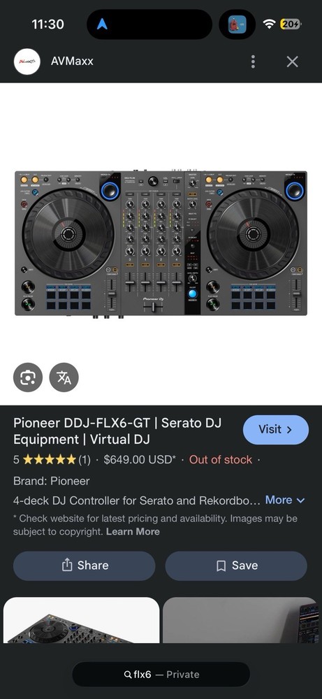 DDJ Flx6 GT 4 Granite + Flx6 Case Controller Bundle $800