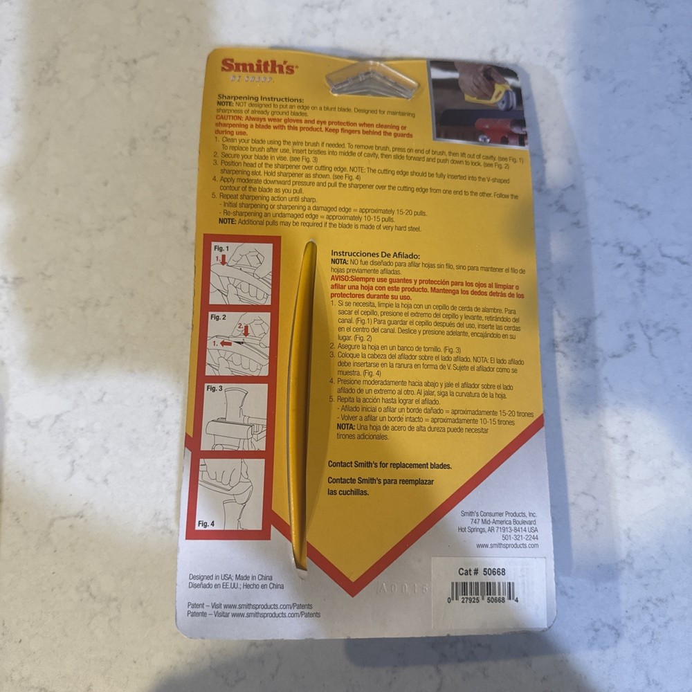 Smiths Axe and Machete Sharpener with Oversized handle Model# 50564 NEW