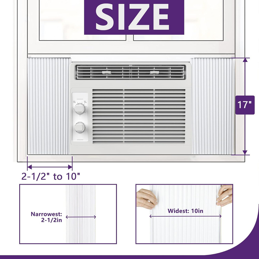 Window Air Conditioner Side Panel Kit for Window AC Units Replacement Screen,AC