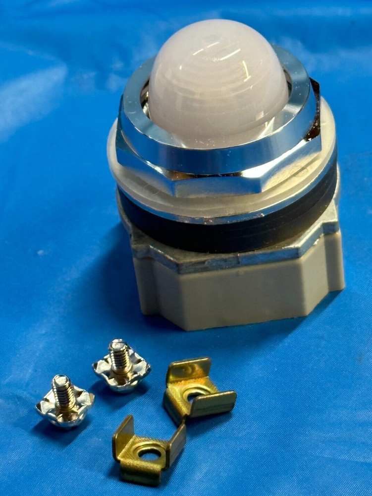 IDEC APDN8X PILOT LIGHT COLOR: WHITE HARDWARE INCLUDED