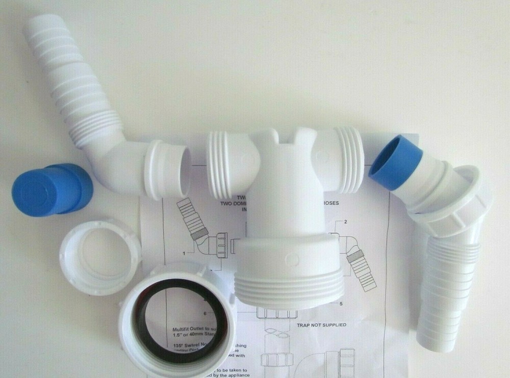 WASHING MACHINE TWO APPLIANCE TOP OF STAND PIPE  McALPINE CONNECTOR