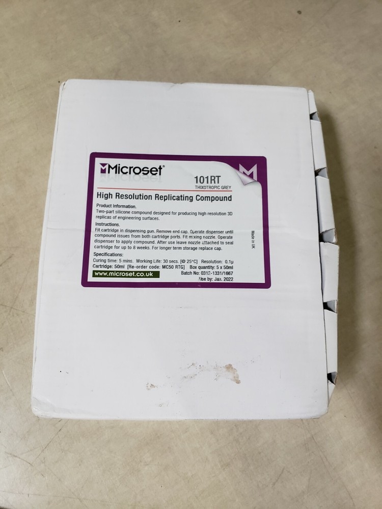 Microset High Res Replicating Compound 101RT Thixotropic Grey Sealed