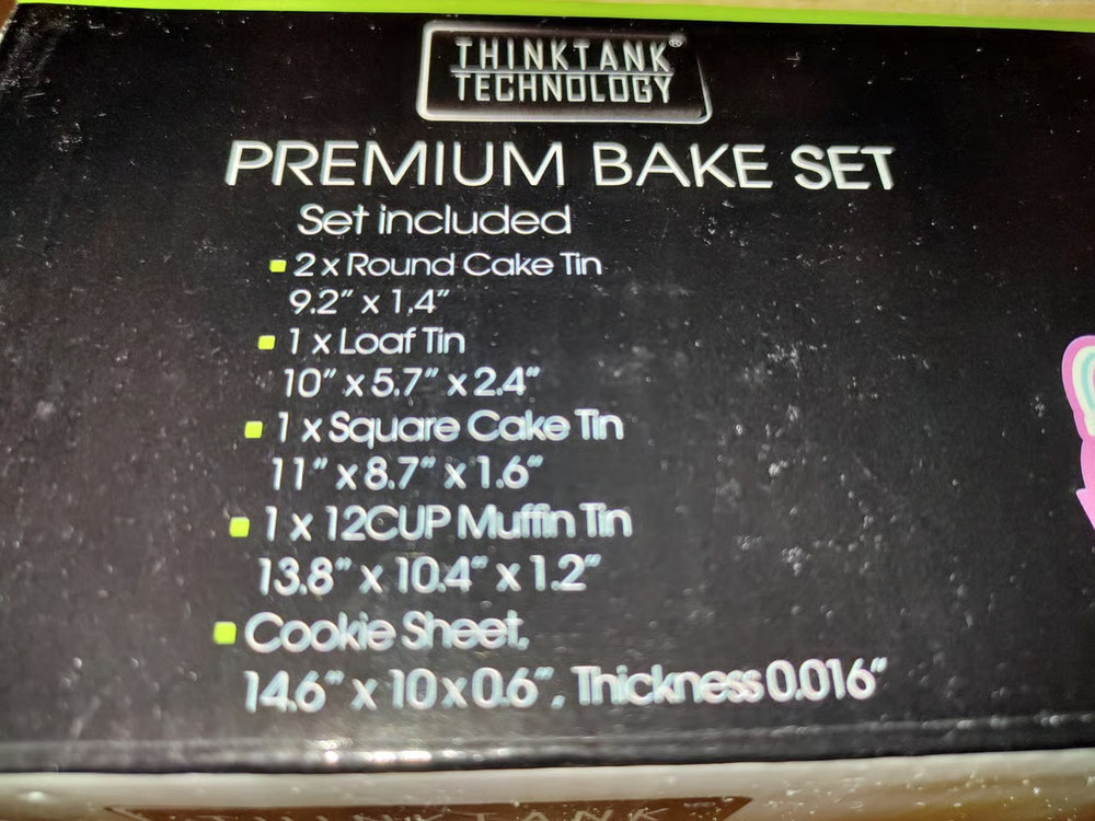ThinkTank Technology Premium 6-Piece Black Bake Set