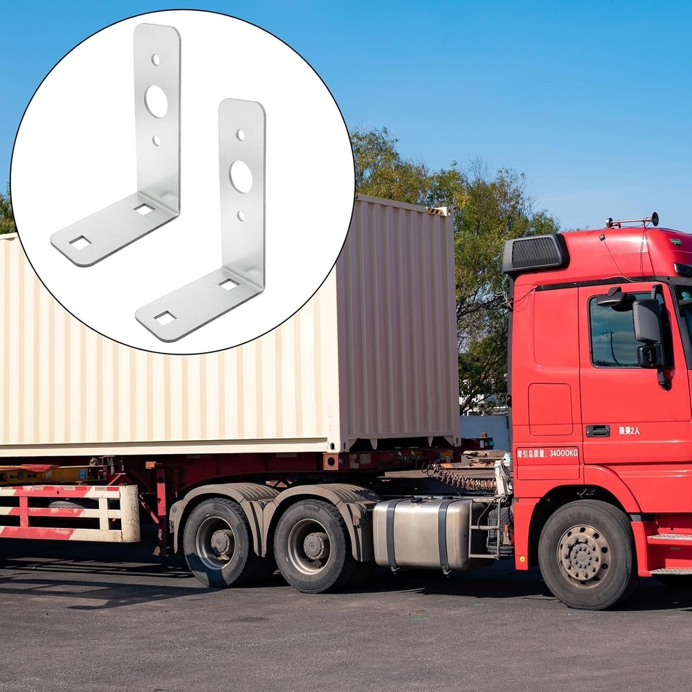 2 Pcs Trailer Light Brackets L Shape Tail Light Mounting Bracket Galvanized L Sh