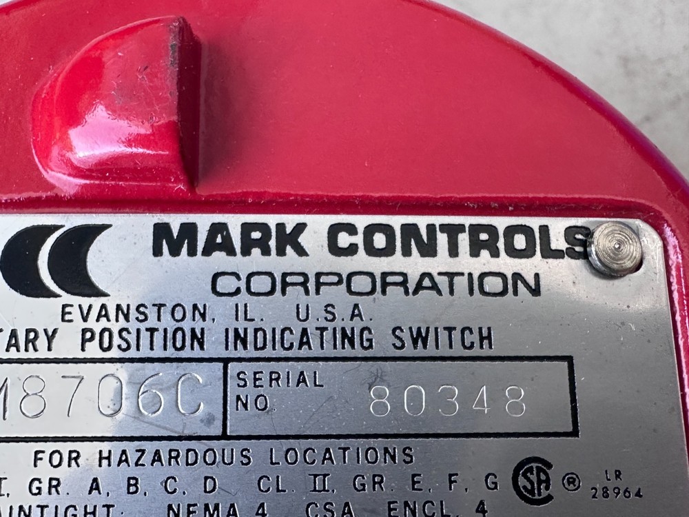 Mark Controls M8706C Rotary Position Indicating Switch