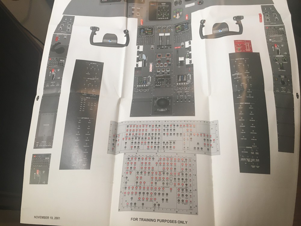 FlightSafety Gulfstream V Instrument Panel Poster