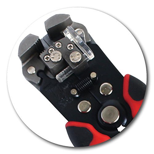 Heavy-Duty Auto Quick Wire Stripper, Crimper & Cutter with Adjustable Wire Stop