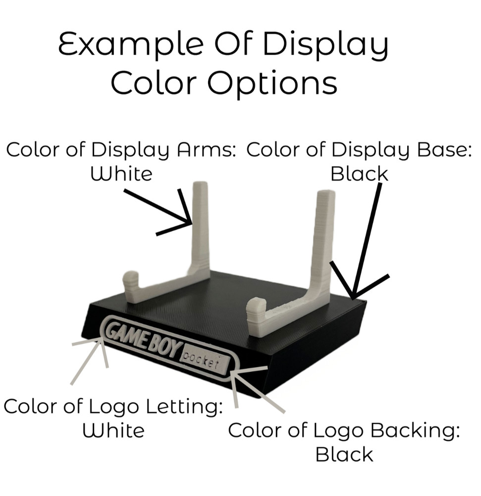 Nintendo Game Boy Light with Game Display/Stand- DISPLAY ONLY (Customize Colors)