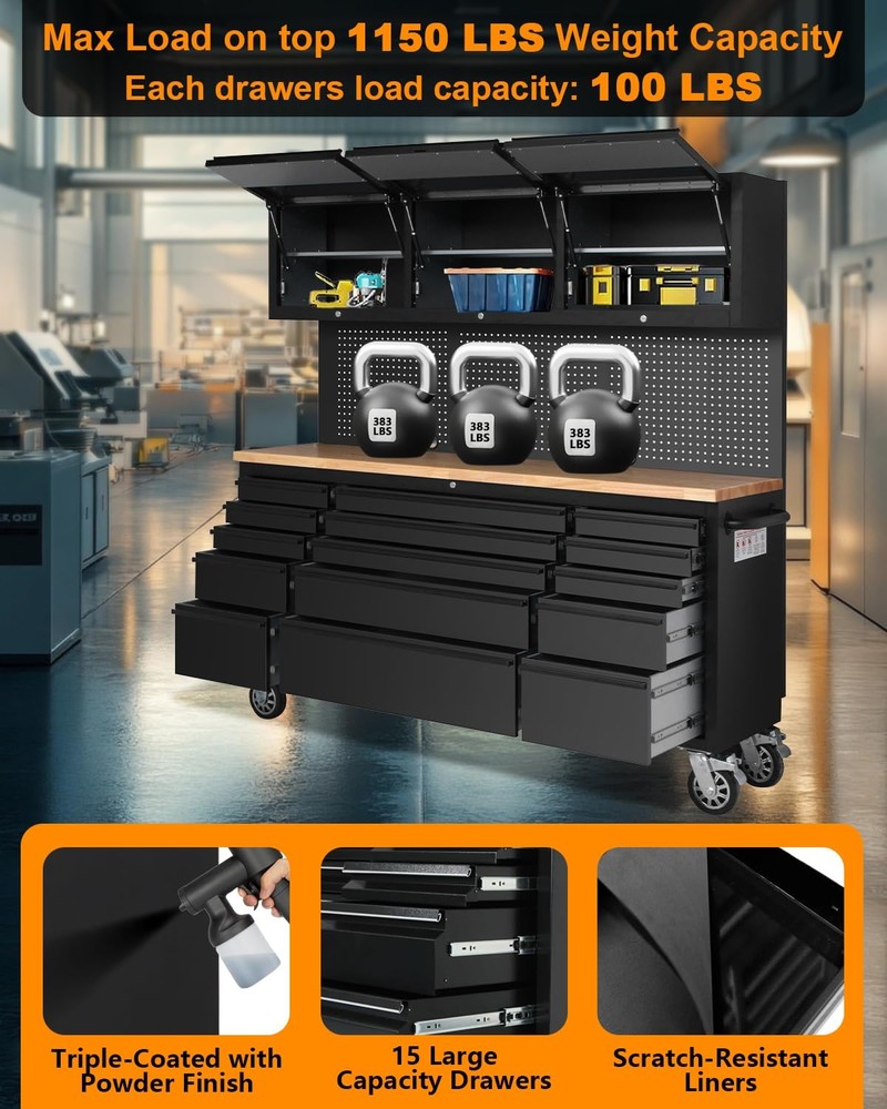 Rolling Tool Chest Heavy Duty Tool Chest Organizer Large Tool Storage Cabinet