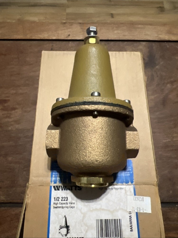 Watts 0296237 - 1/2 223 High Capacity Valve Sealed Spring Cage Regulator