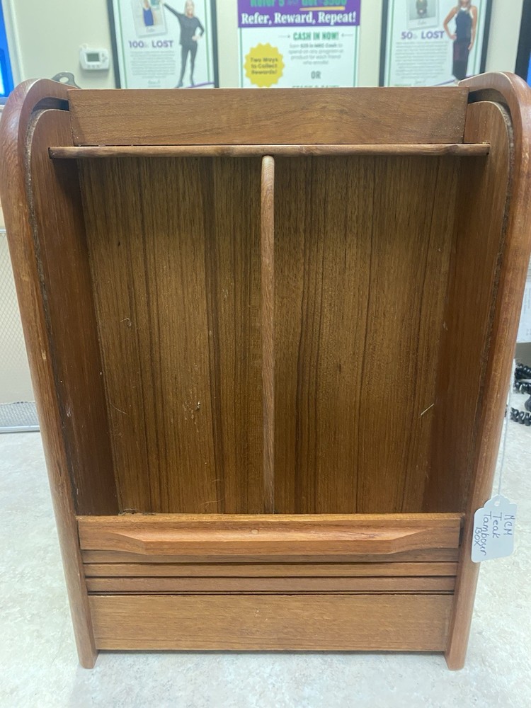 Mid-Century Modern Teak Wood box 10x15