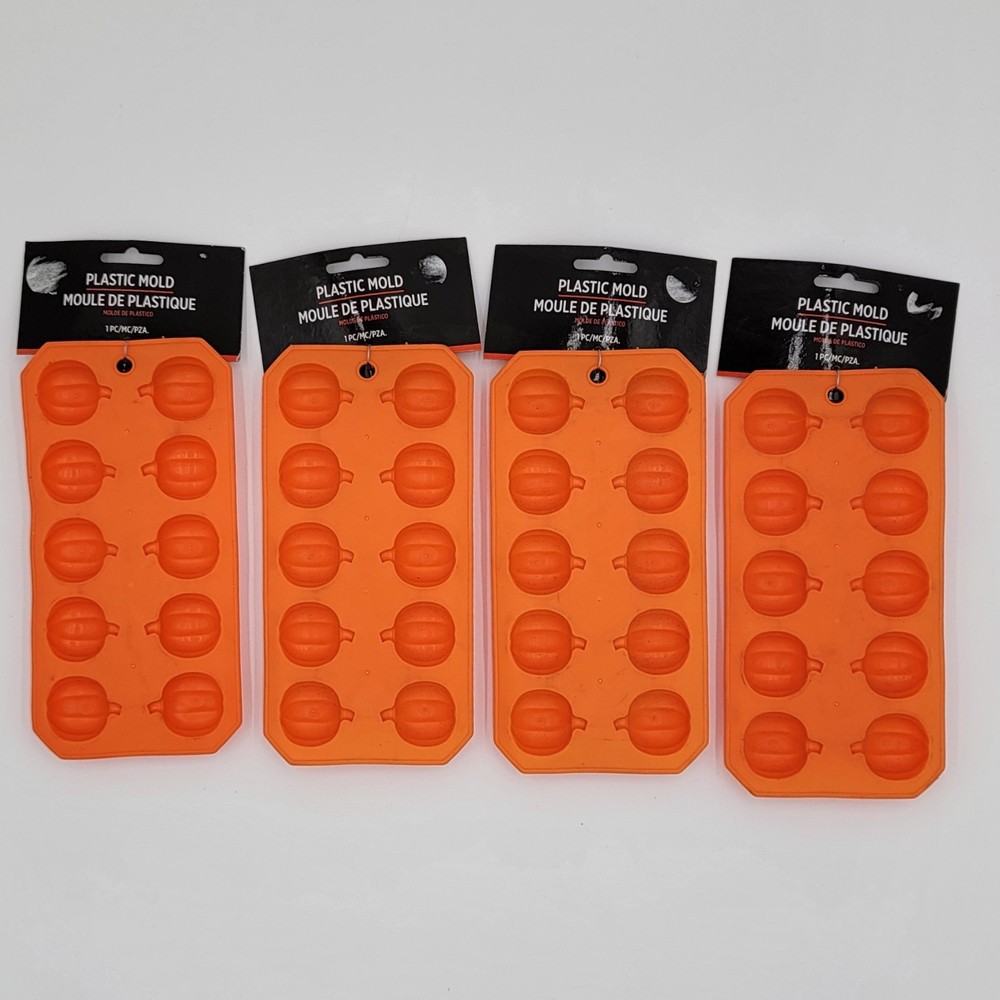 Pumpkin Candy/Chocolate Mold & Ice Tray Set Of 4