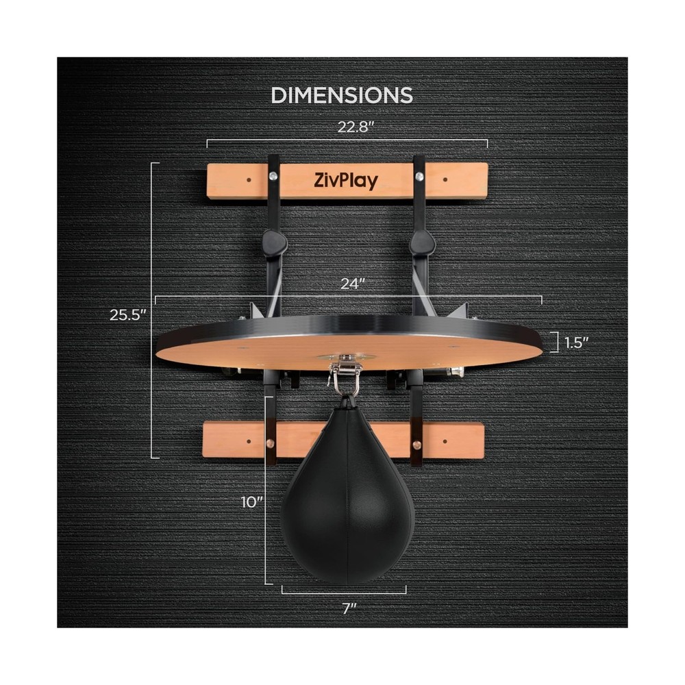 Speed Bag Platform Speed Bag Stand for Boxing Punching Practice Includes Heig...