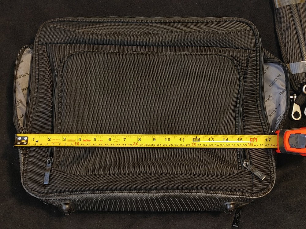 Reebok Black Briefcase Laptop Portfolio